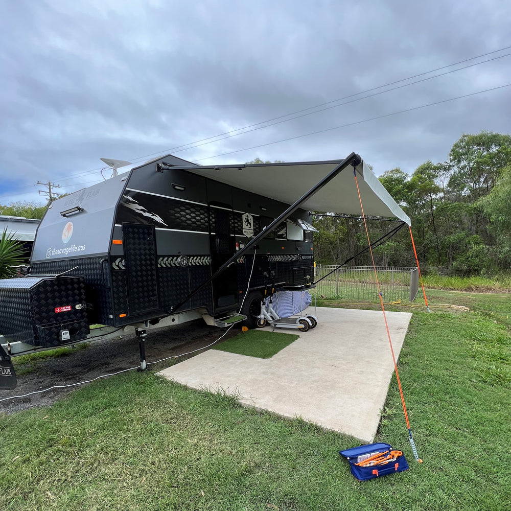 Tie Strap 2.0  (PP25) • (SINGLE item) • Caravan Awning Adjustable Tie-down Strap (Dometic, Carefree, Aussie Traveler, Thule, Kings etc.)