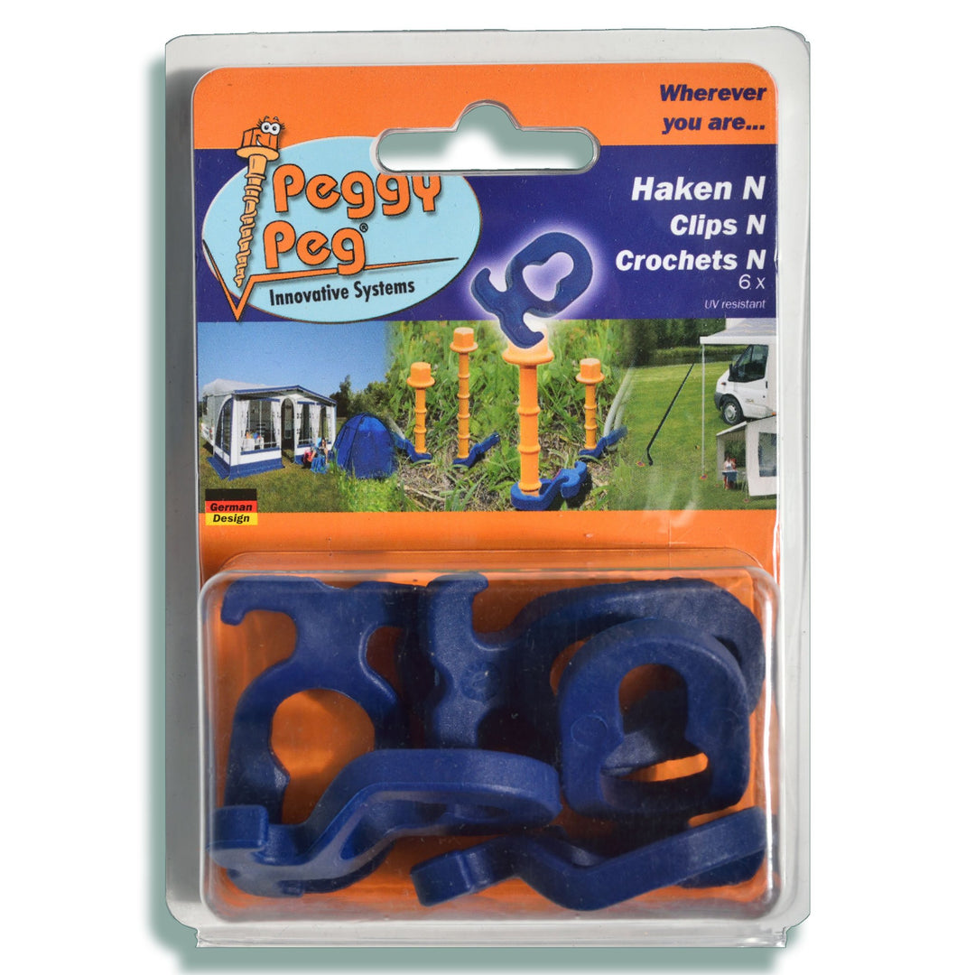 Hooks Normal blue for Screw-in peg N • Pack of 6 (PP07)