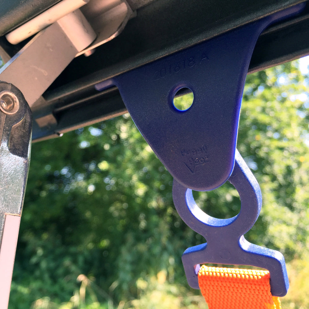 T-Connector • SINGLE item • 6mm Awning sail track clip for Crocodiles & TieStraps