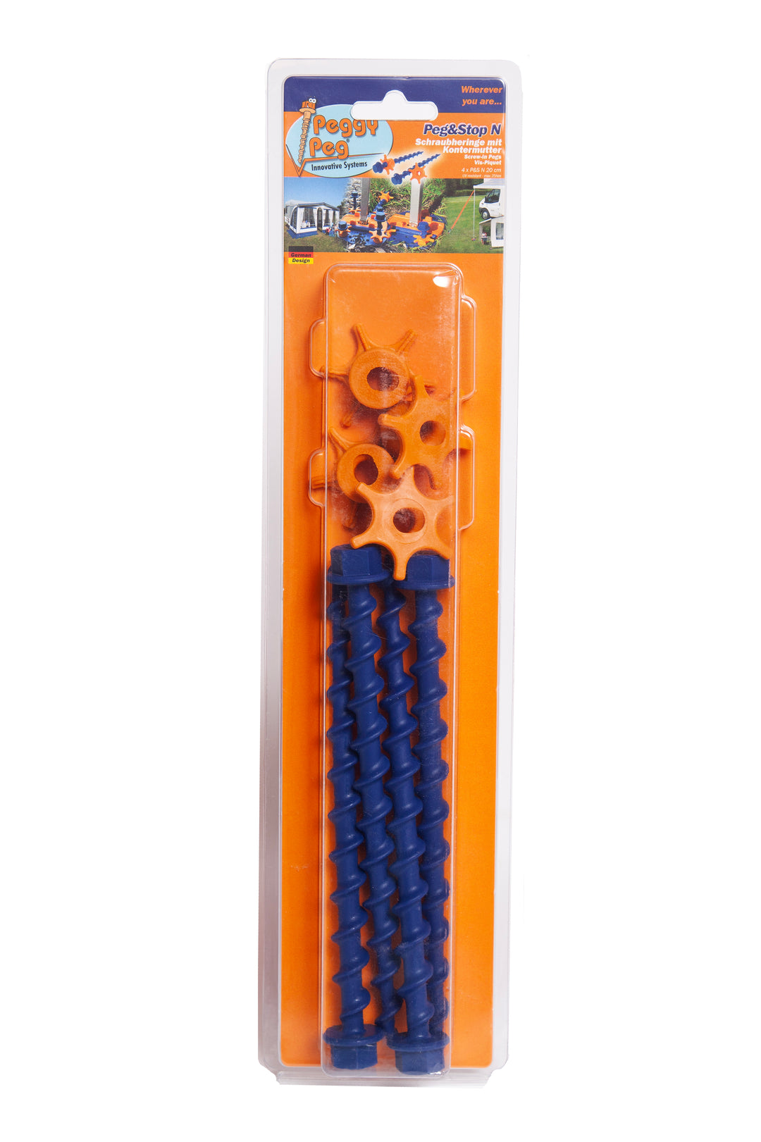 Screw-in Peg Peg&Stop Normal (P&S N) 20cm • Pack of 4 (PP04) • for all anchor plates