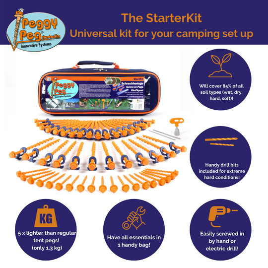 Peggy Peg StarterKit • Set incl. bag (PP03) • Complete Peg Pack 50 pegs ++