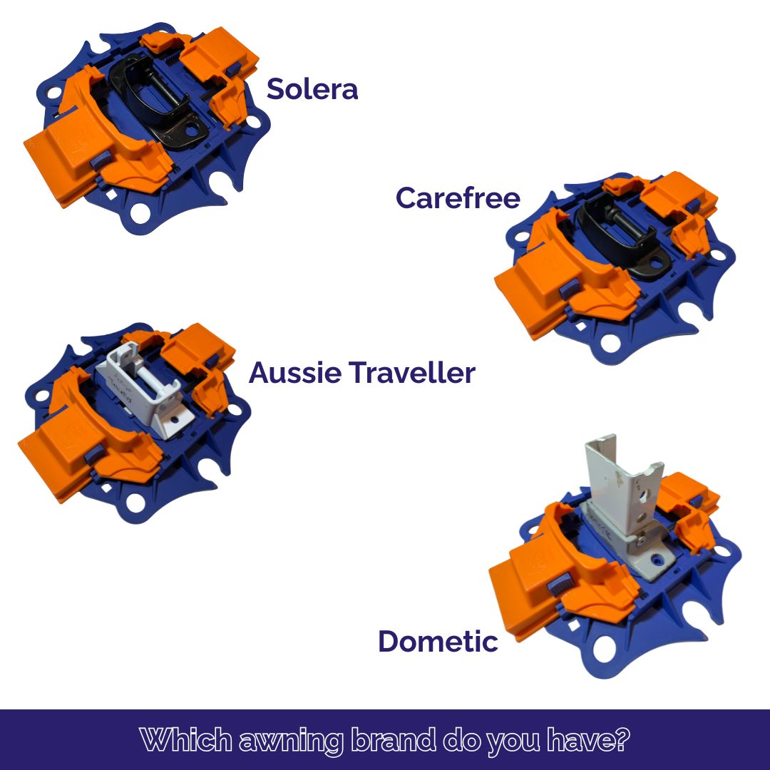 Fix&Go Anchor Plate XL • Double pack (PP27) • Aussie Traveller, Dometic (Roll-out awnings), Carefree, Solera!