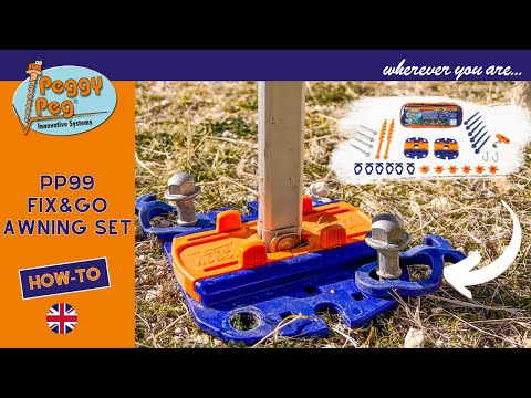 Fix&Go Awning Set • Set incl. bag (PP99) • Thule Omnistor, Fiamma & Dometic (box style • NO Roll-out awnings) • Awning Anchoring system