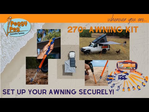 270° Awning and Tie down kit • For awnings of 4x4 cars